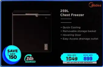 Eros Midea Chest Freezer HS259CN offer