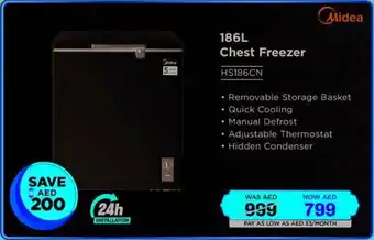 Eros Midea Chest Freezer HS186CN offer