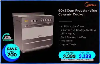 Eros Midea Freestanding Ceramic Cooker VSVC96048 offer