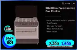 Eros Ariston Freestanding Gas Cooker AM9GM1KMXMEA offer