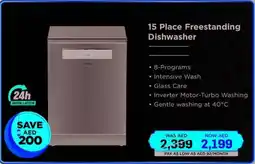 Eros Hitachi 15 Place Freestanding Dishwasher HDF-F158CVX offer