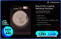 Eros Ariston Front Loading Washing Machine NLM11946WCAGCC offer