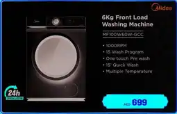 Eros Midea Front Load Washing Machine MF100W60W-GCC offer