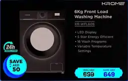 Eros Front load washing machine KR-WFL60S offer