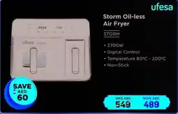 Eros Storm oil less air fryer offer