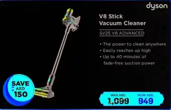 Eros V8 stick vacuum cleaner SV25 V8 ADVANCED offer