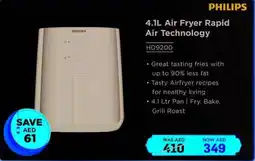 Eros Air fryer rapid air technology HD9200 offer