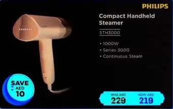 Eros Compact handheld steamer STH3000 offer