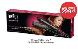 Choithrams Braun satin hair 7 ST750 hair straightener offer