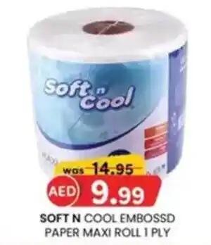 KM Trading Soft n cool embossd paper maxi roll offer