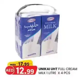 KM Trading Unikai UHT full cream milk offer