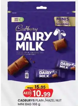 KM Trading Cadburys plain hazel nut mini bag offer