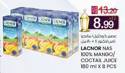 KM Trading Lacnor nas 100% mango/ coctail juice offer