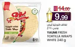 KM Trading Yaumi fresh tortilla wraps white offer