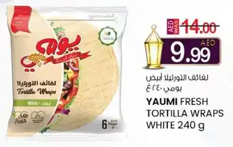 KM Trading Yaumi fresh tortilla wraps white offer