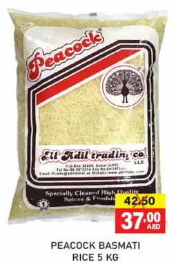 Al Adil Peacock basmati rice offer