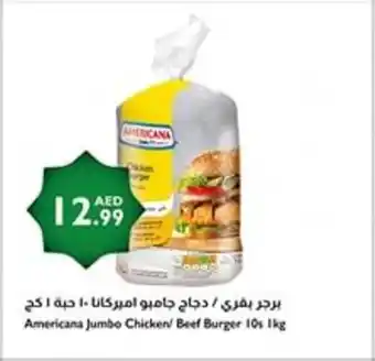 Istanbul Supermarket Americana Jumbo Chicken Beef Burger 10s offer