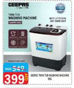 United Hypermarket GEEPAS Washer / Dryer offer