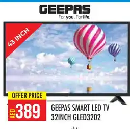 Baniyas Spike Hypermarket GEEPAS Smart TV offer