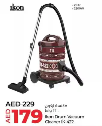 Lulu Hypermarket Ikon Drum Vacuum Cleaner IK-422 offer