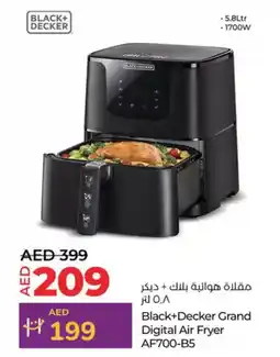 Lulu Hypermarket Black+Decker Grand Digital Air Fryer AF700-B5 offer