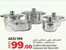 Lulu Hypermarket Chefline Stainless Steel Cookware Set AS01 offer