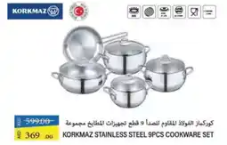 Lulu Hypermarket Korkmaz stainless steel cookware set offer