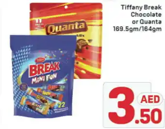 Day To Day Tiffany Break Chocolate or Quanta offer