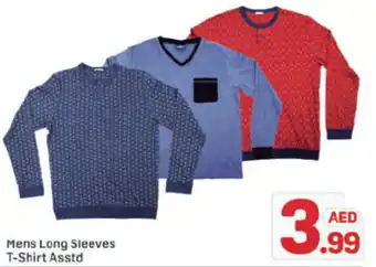 Day To Day Mens Long Sleeves T-Shirt Asstd offer