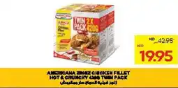 Abu Dhabi Coop Americana zingz  chicken fillt hot & crunchy twin pack offer