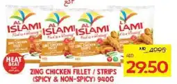 Abu Dhabi Coop Al islami zing chicken fillet/strips offer