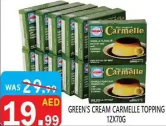 United Hypermarket Green's cream carmelle topping offer