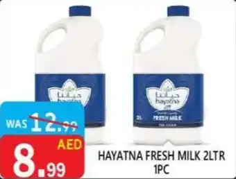 United Hypermarket Hayatna fresh milk offer