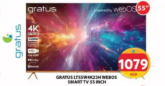 Grand Hyper Market Gratus LT55W4K23H webos smart TV offer