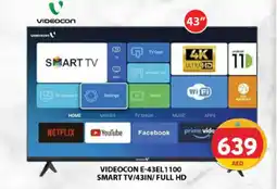 Grand Hyper Market Videocon E-43EL1100 smart TV/43IN/FULL HD offer