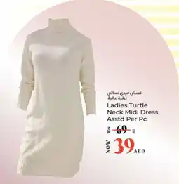 Kenz Hypermarket Ladies turtle neck midi dress offer