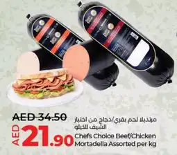 Lulu Hypermarket Chefs choice beef chicken mortadella offer