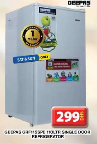 Grand Hyper Market GEEPAS Refrigerator offer