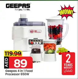 Mark & Save GEEPAS Food Processor offer