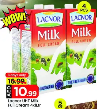 Mark & Save LACNOR Full Cream Milk offer