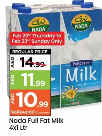 Mark & Save NADA Full Cream Milk offer