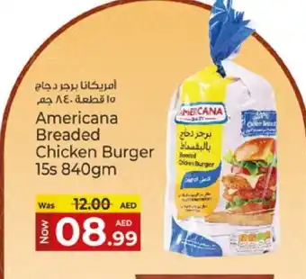 Kenz Hypermarket AMERICANA Chicken Burger offer