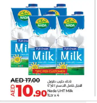 Lulu Hypermarket NADA Long Life / UHT Milk offer