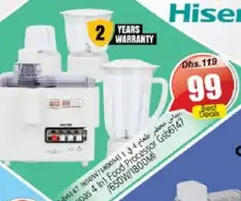 Pasons HISENSE Food Processor offer