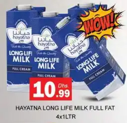 Zain Hypermarket HAYATNA Long Life / UHT Milk offer