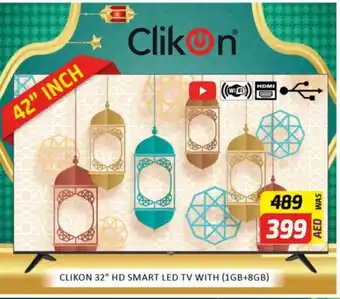 Al Madina CLIKON Smart TV offer