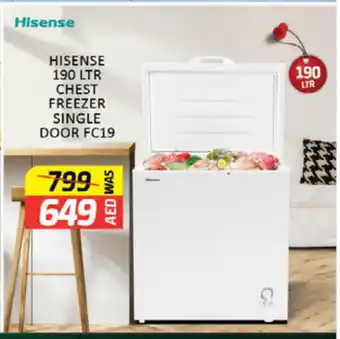 Al Madina HISENSE Freezer offer