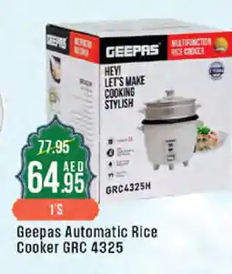 West Zone Supermarket GEEPAS Rice Cooker offer