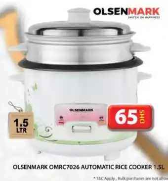 Grand Hyper Market OLSENMARK Rice Cooker offer