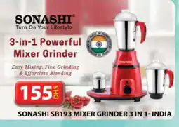 Grand Hyper Market SONASHI Mixer / Grinder offer